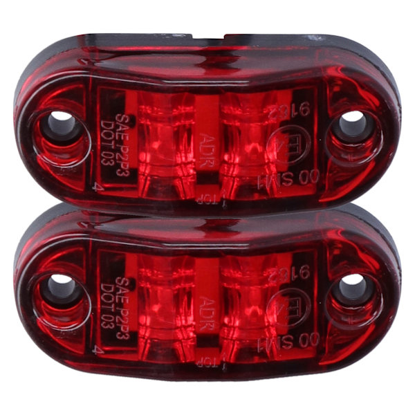 10-30V 2LED sivuvilkkuvalo Kirkas suuntavilkkuvalo autoihin Kuorma-autoihin Perävaunuihin Matkailuautoihin Punainen