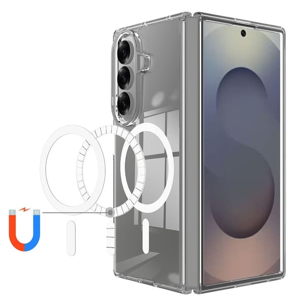Compatible with Samsung Z Fold7 Transparent TPU Case - Transparent Transparent transparent