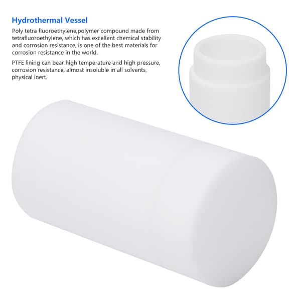 25 ml hydrotermisk syntese autoklavreaktor PTFE-foring i rustfrit stål kar kedel