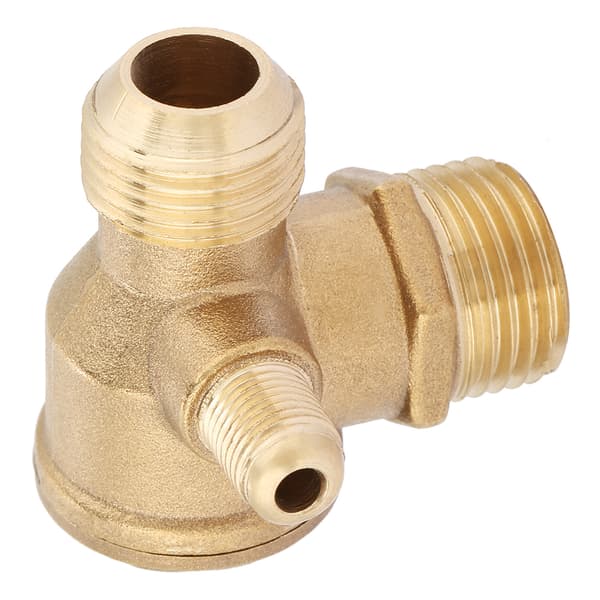 【NX】Utvendig gjenge 90 grader Messing Luftkompressor Tilbakeslagsventil Reservedeler 20*19*10mm