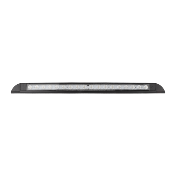 LED-lyslist med berøringsbryter 12V 6W 6000K 1000LM Universal lampelist for bobiler, campingvogner, tilhengere - Svart