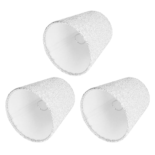 3st små lampskärmar E14 Ljus yta Tunn Lättvikt Hög transmittans Säker design bordslampskärm