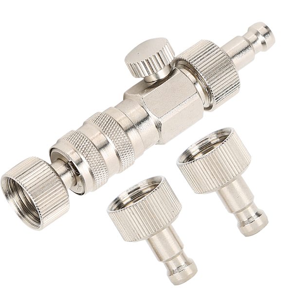 3 st Airbrush Connector Snabbkoppling med Air Flow Adjustment Air Compressor Fitting