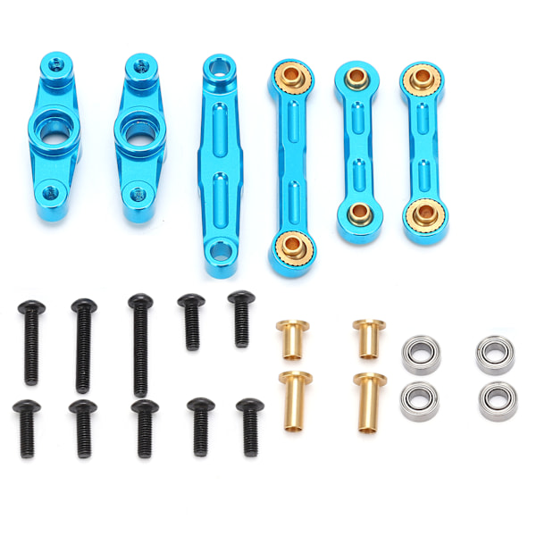 Styrset med vev av aluminiumlegering och kullager för Tamiya TT02 1/10 RC-bil Uppgraderingsdelar