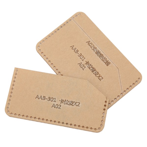 Akrylmal DIY håndlagde lærkortlomme Access Control Certificate Set Mal