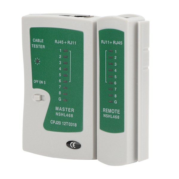 YG468 Multifunksjonell RJ45+RJ11 kabeltester Rask nøyaktig testing Nettverk og telefonledningstestverktøy