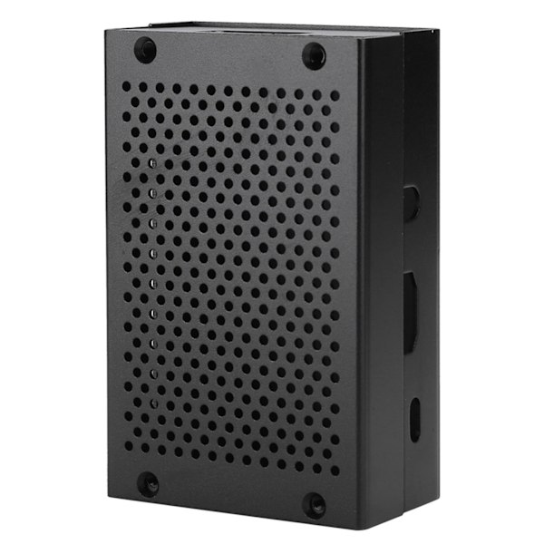 Aluminiumlegeringskabinet Mesh Shell Vent Overflade Sort Bundkortsskjold til Raspberry Pi