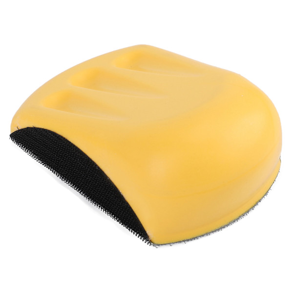 Slipblock PU-skum Mjuk elastisk krokögla Design Måttlig storlek Ergonomisk manuell slipverktyg för polering5in 125mm
