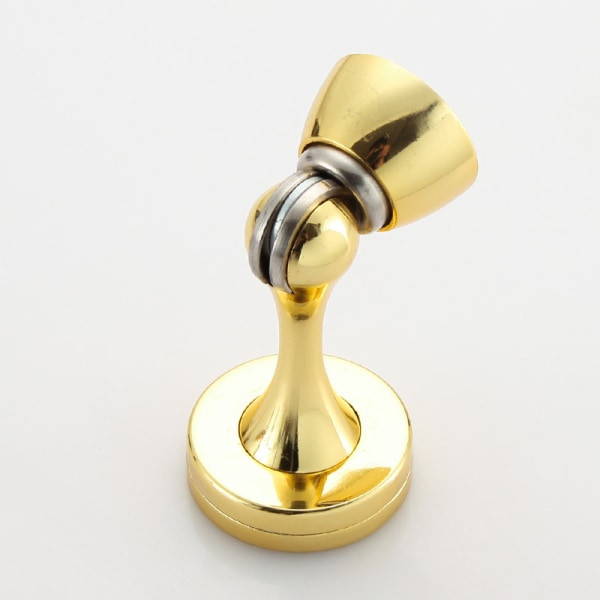 2-pak magnetisk dörrpropp i rostfritt stål med blød stængning for kraftig vægdörr (guld) GrooFoo