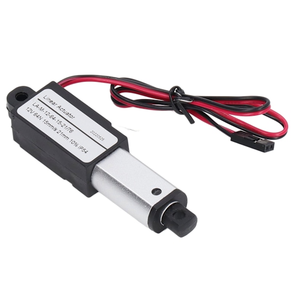 Elektrisk mikrolineær aktuator Aluminium ABS DC-strømforsyning Mini Motion aktuator til landbrugsmaskiner 12V 21mm 0.8in