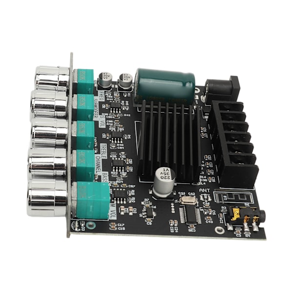 MT21 50W 100W 2.1-kanals Subwooferförstärkarkort Bluetooth Power AMP-modul med diskant- och basreglering