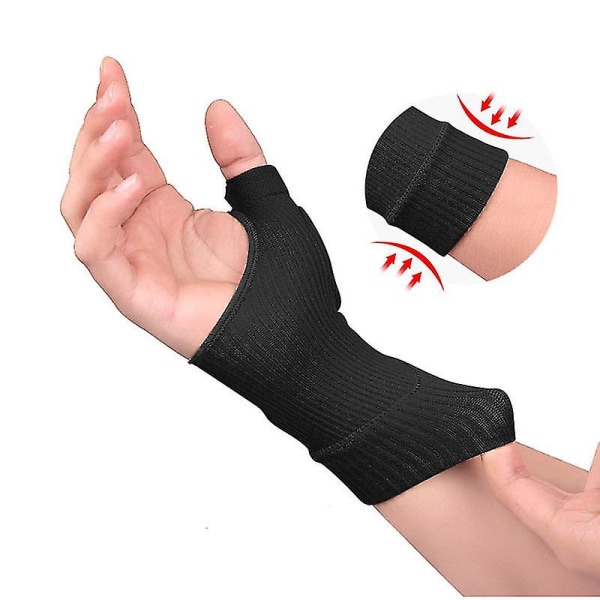 Et par Arthritis Trykkorrektion Massagebøjler Handskersorte,s black S