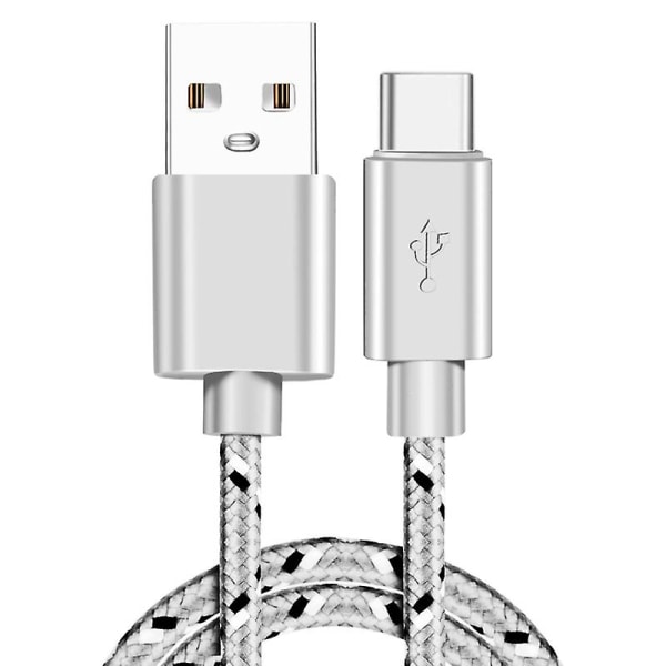 USB Type C-kabel Snabbladdning USB C-kablar Type-c Datasladd Laddare USB C För Samsung S9 Note 9 Huawei P20 Pro Xiaomi 1m/2m/3m White 2m