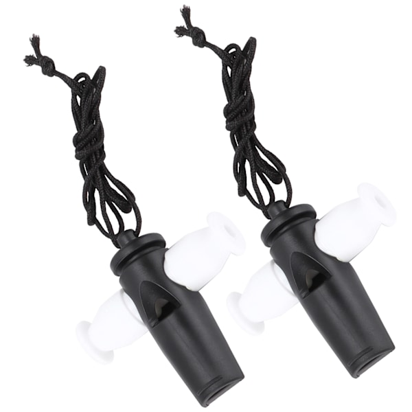 2st Samba Whistle Musikinstrument Leksak ABS Set med nylonrep för Barn