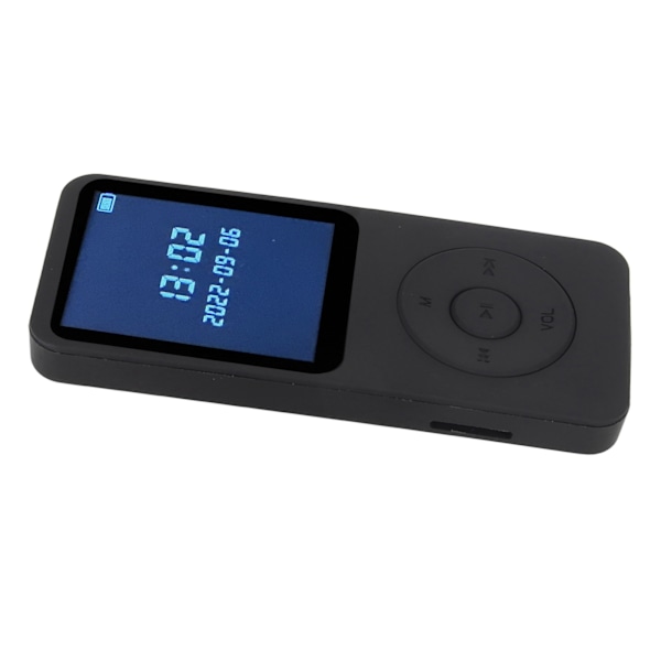 MP3 MP4 Afspiller Bluetooth 5.0 Ultra Tynd Digital LCD 1.77 Tommer Skærm Indbyggede HD Højttalere Bærbar HiFi Musik Afspiller Med 8G Hukommelseskort