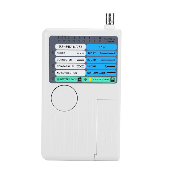 4-i-1 Bärbar LAN Nätverkskabel Tester Fjärrkontroll RJ11 RJ45 USB BNC för UTP STP-kablar Tracker