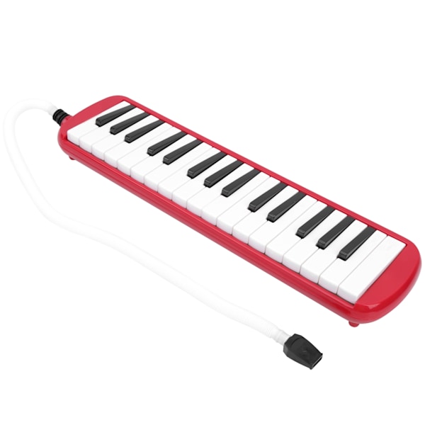 IRIN Melodica 32 Tangenter Vindmusikk Instrument Egnet for Nybegynnere Treningsveske (Rød)