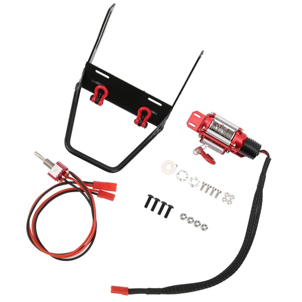 Frontfanger med vinsjoppgraderingsdeler Tilbehør Passer til SCX10 1:10 RC Crawler-klatrebil