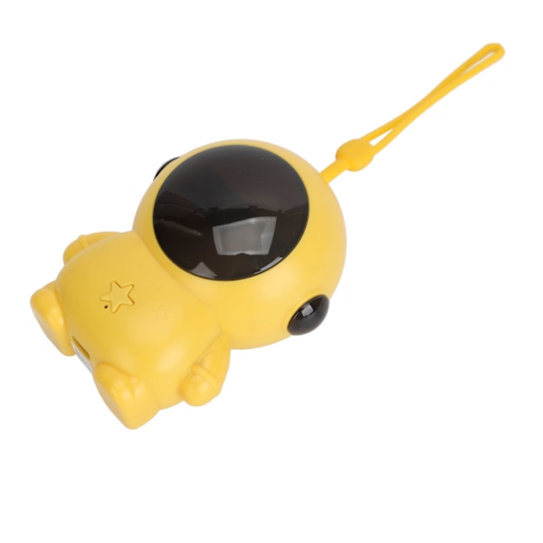 Bærbar håndvarmer Digital Display USB Oppladbar Elektrisk Håndvarmer Spaceman Form Innebygd Batteri Gul