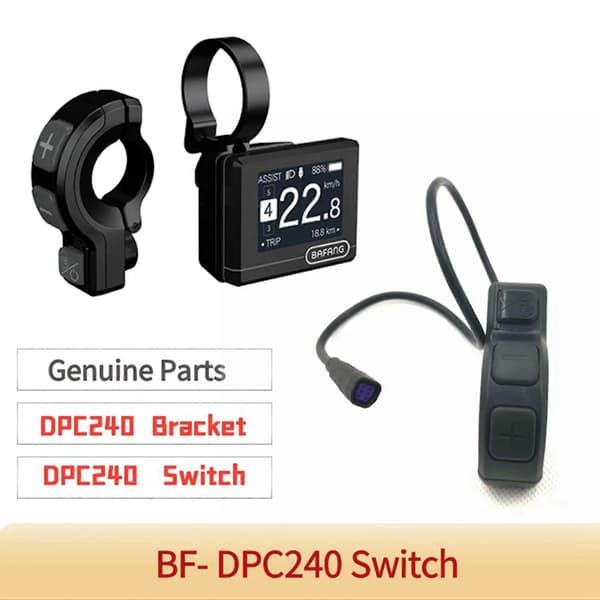 2X til Bafang Midmotor til DPC240 DPC241 Beslag (B) Musta