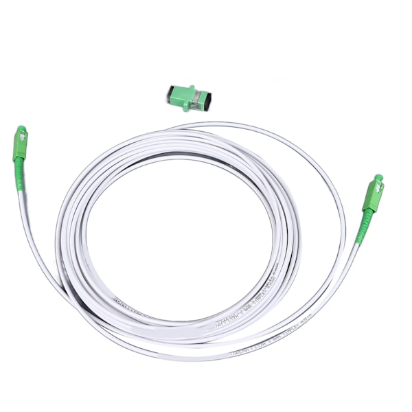 Optiskt modemförlängningskabelsats Armored Single Mode SC Patch-kabel med flänskontakt för FTTH FTTB FTTP SC APC 15m / 49.2ft