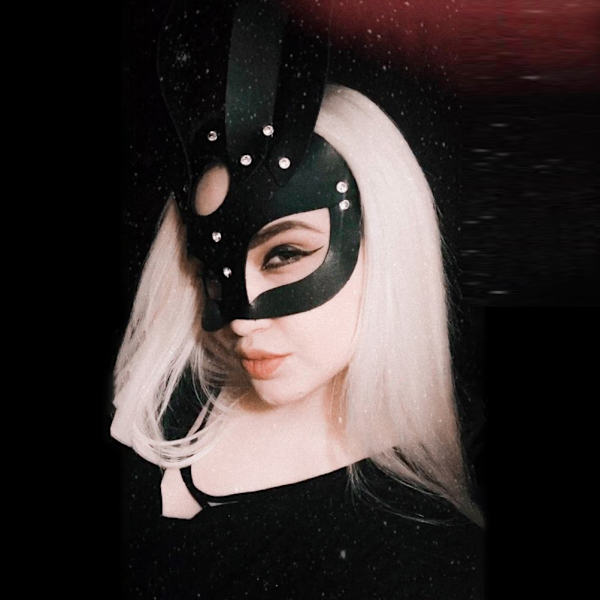 Kvinnor Sexiga kaninöronmask Söt kanin långa öron Ansiktsmask Halloween maskeradfest Cosplay kostym rekvisita