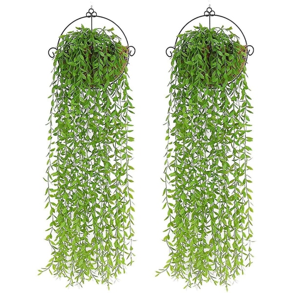 2. konstgjorda hängande vinväxter, konstgjorda växter, falska växter