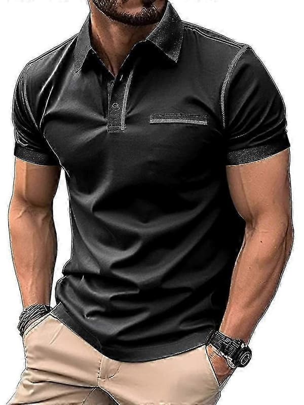 Miesten lyhythihainen Black S
