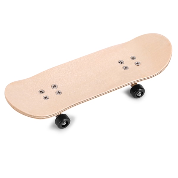 1. Lønnetre Finger Skateboard med Griptape og Kasse Reduser Trykk Gaver Svart