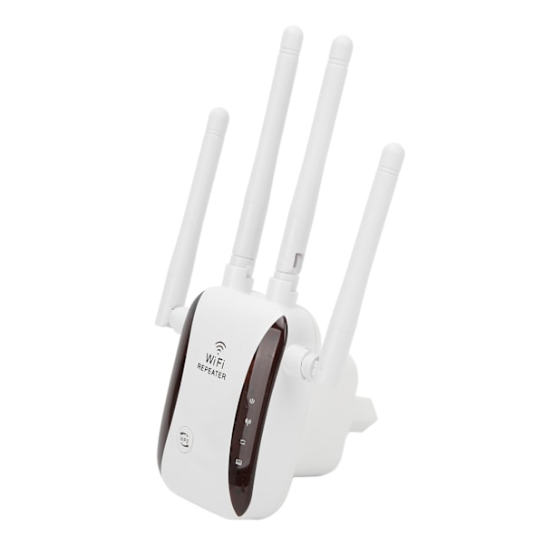 WiFi Range Extender 300 Mbps 4 Antenner Trådlös Signal Repeater Förstärkare för Home Office Hotel 100‑240VEU Plugg