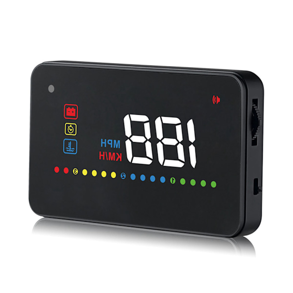 A200 HUD Universal 3,5-tommers bil Head Up Display Hastighedsmåler ODB2 forrude projektion