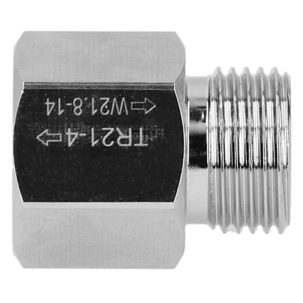 Sodacylinderadapter Sinklegering TR21.4 til W21.8-14 Konverterer for ølbryggingsutstyr