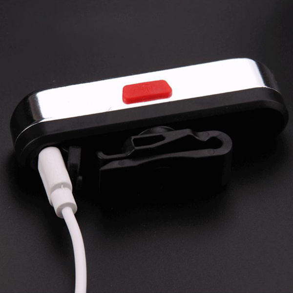 USB-oppladbart LED-baklys for sykkel, sykkelbaklys, sykkellys for nattkjøring, rød
