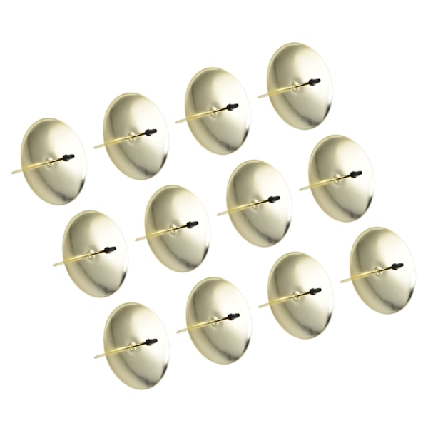 12 stk Lysplader Jernmaterial 7x6,5cm/2,8x2,6in Guld Stabil Pålidelig Dekorativ Bærbar Fastgørelsesholder til Fest