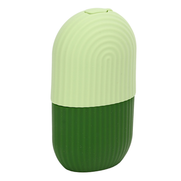 Ice Face Roller Kall Ice Mold Hållare Silikon Återanvändbar för ansiktsskönhet DIY Ansiktsvård Grönrandig