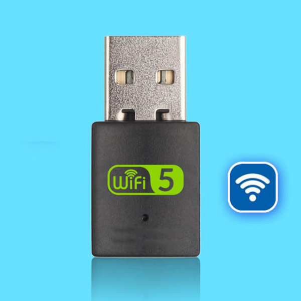 USB WiFi-adapter 600M BT 5.0 Driverfri 2.4G 5G Dobbelbånd Trådløs Nettverksadapter