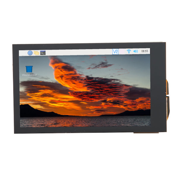 Kapacitiv pekskärm 3,5 tum 5 punkter 480x800 LCD IPS Dimbar 170 graders vinkel pekskärm för RasPi