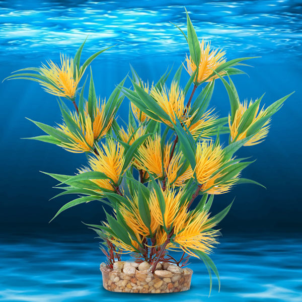 Akvarium Kunstig Simulering Plast Sikkerhet Vannplanter Sandbase for Akvariumdekorasjon Landskap G-092T3 Risöra