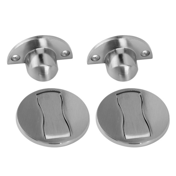 2 stk gulv dørstoppere sinklegering Rustfri sterk magnet Enkel magnetisk dørstopp for soverom baderom 3 til 20 mm mellomrom