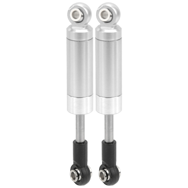 2 stk RC 72mm fjedrløse støddæmpere i legering til TRAXXAS SLASH 2WD 1/10 RC bil Sølv