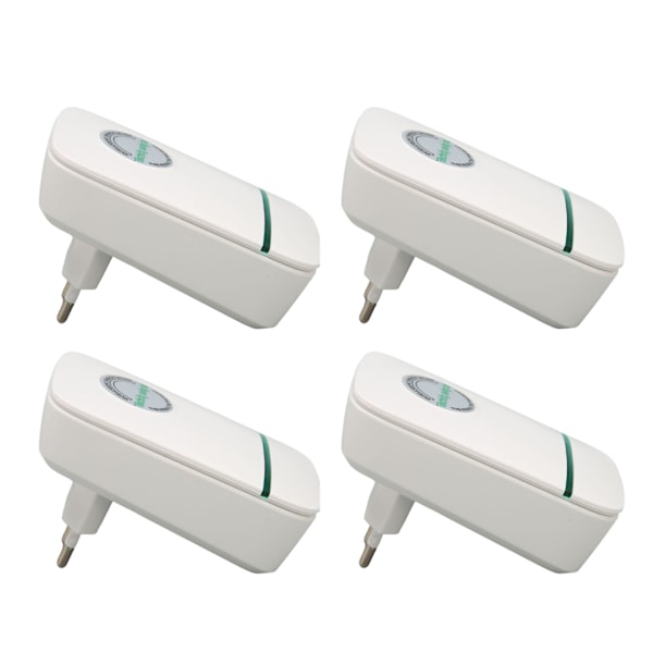 4 ST Energisparare Intelligent Flamskyddsmedel Lågförbrukning elsparbox för hem 90‑240V EU-kontakt