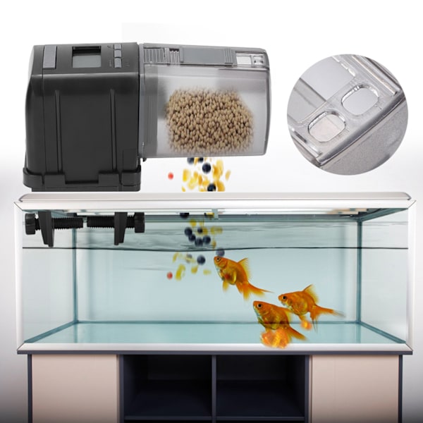 ZY-520FD Automatisk Fiskedam Akvarium Mater Timer Intelligent Matdispenser Matingsenhet