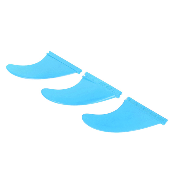 3st Surfbrädefenor PVC Thrusterfenor Surfbrädetillbehör för Long Board Stand Up Paddle Blå