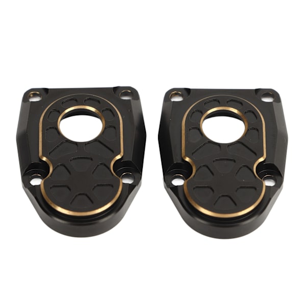 2 ST Messingportaldeksler Svart Stabilitet Portal Styrkehalshatt for Axial Capra SCX10 III AR45P 1/10