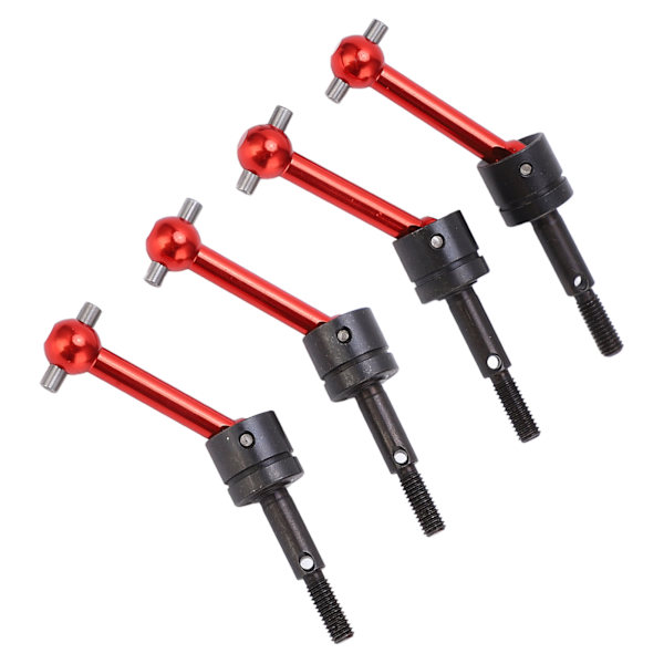4st metall universell drivaxel CVD 70 mm för Tamiya TT02 1/10 RC biluppgraderingsdelar Röd