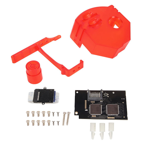 til GDEMU Optisk Drev Simuleringskort V5.20 Udskiftningshukommelseskortforlængelse til Dreamcast DC VA1 Spilkonsol Transparent Rød