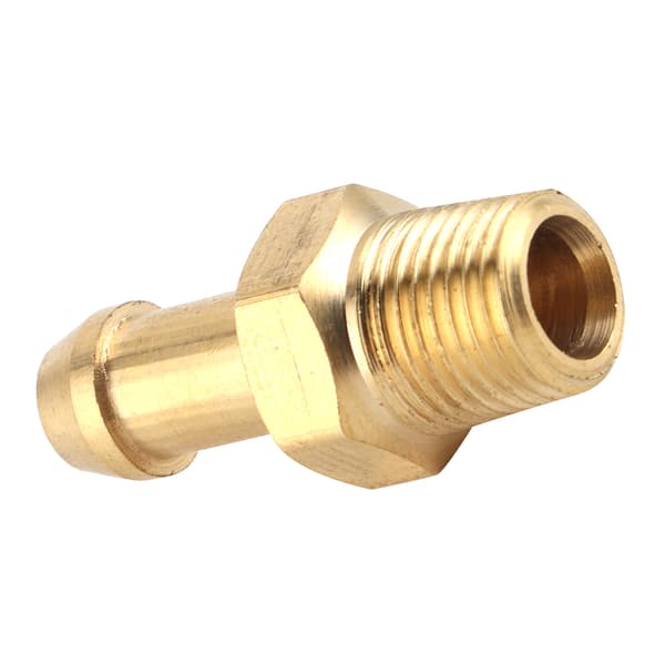 Turbolader Kompressorhus Messing Boost Nippel Slangekobling 1/8in 27 NPT Guld