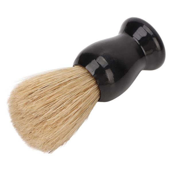 Skægbørste Multipurpose blank sort farve Lettskummende Syntetisk mænds barberkost til hjemme salon rejser