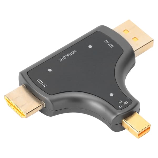 Adapter 3-i-1 Multifunktionell 4K HD Bärbar Notebook Drivrutinsfri DP-gränssnitt D62A