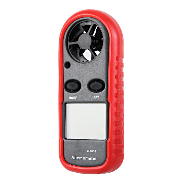 LCD Digital Lommevindmåler Temperatur Anemometer Tester Alarm 0- 30m/s